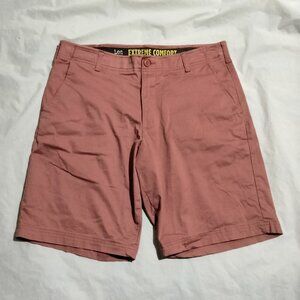 Lee  Extreme Comfort Shorts Men's Size 36 Salmon  Stretch Elastic Waistband